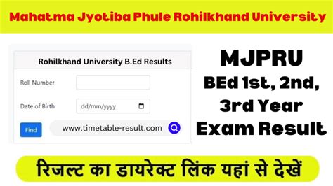 mjpru result 2018-19 by name|Complete Result Listings of Mahatma Jyotiba Phule Rohilkhand .